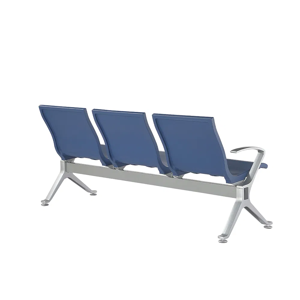 Airport Chair 3 Seater Waiting Chairs for Hospital Clinic Aluminum Public PU Seating