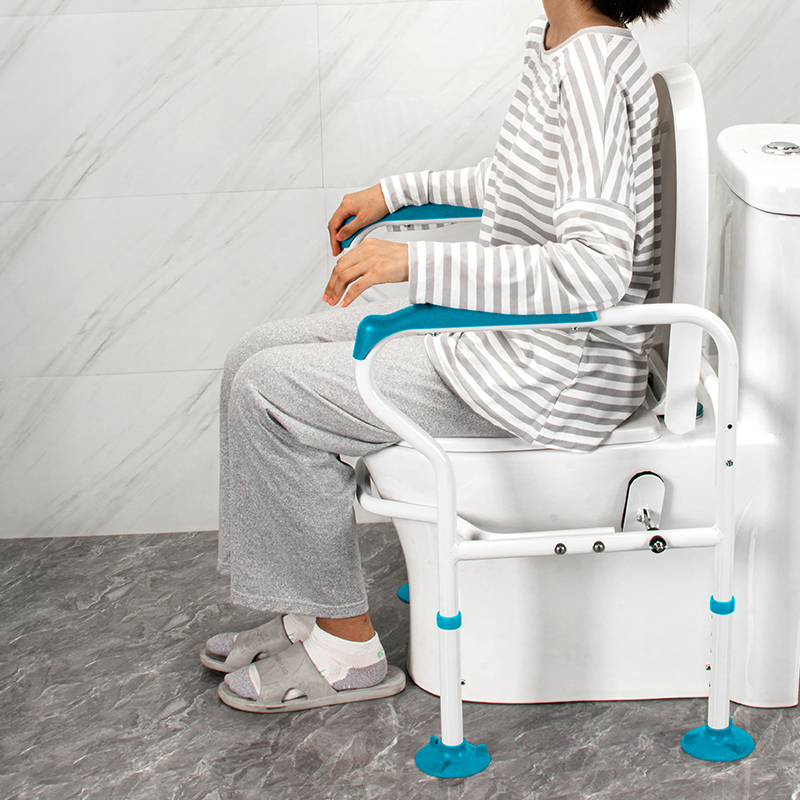 Dinglian Dl-2015 Fall Prevention Heavy Duty Toilet Safety Frame Heavy-Duty Commode Support for Senior Living
