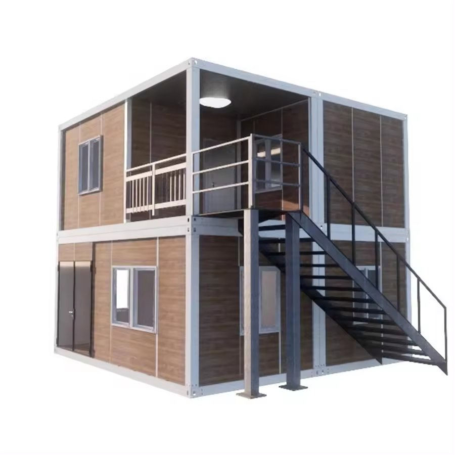 Easy Assemble Prefab Homes Manufacture European Steel Frame Structure Luxury Flat Pack Container House