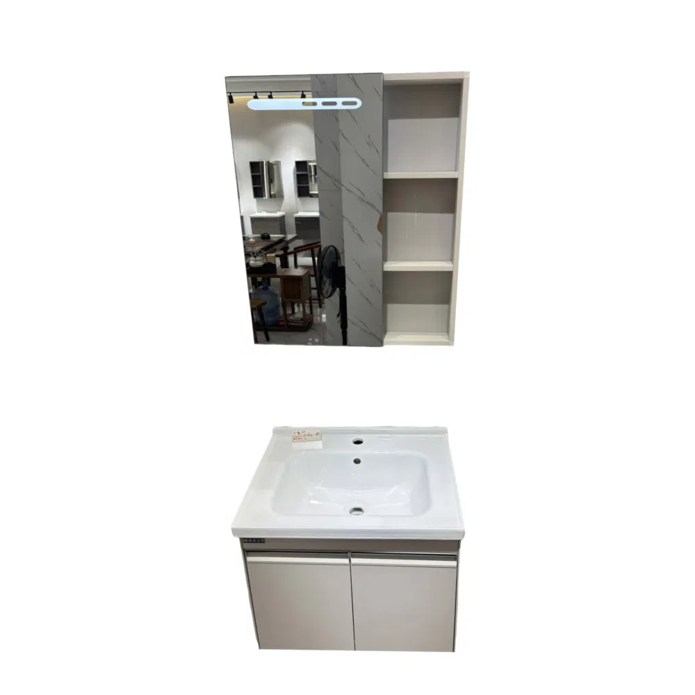 Easy Clean Reasonable Structure Sk-602 Wall-Mounted Bathroom Vanity for Small Apartment