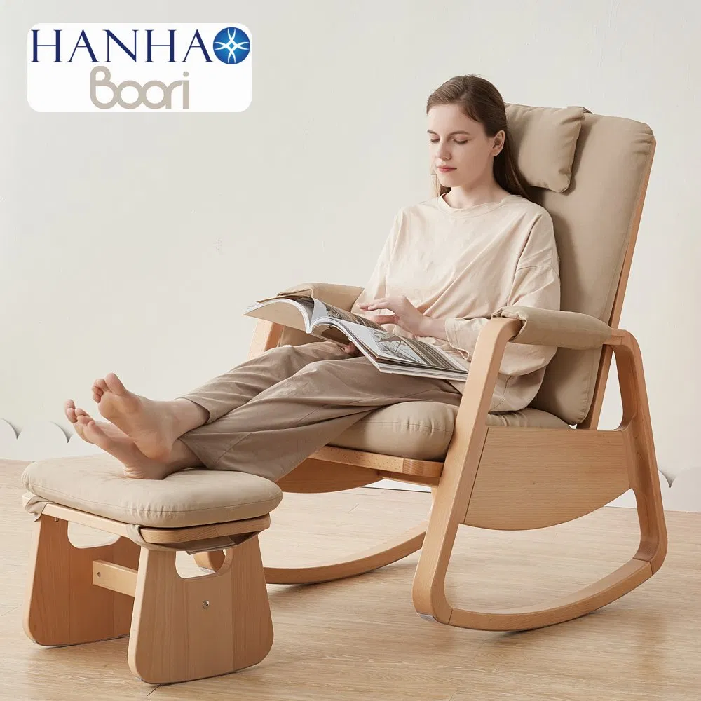 Boori Nordic Livingroom Dining Room Set Relaxing Wooden Rocking Chair
