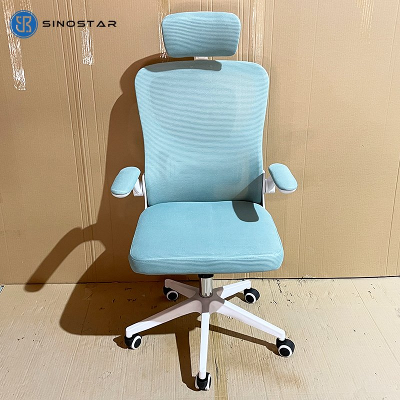 Task-Oriented Office Seating with Ergonomic Posture Support and Adjustable Height Mechanism