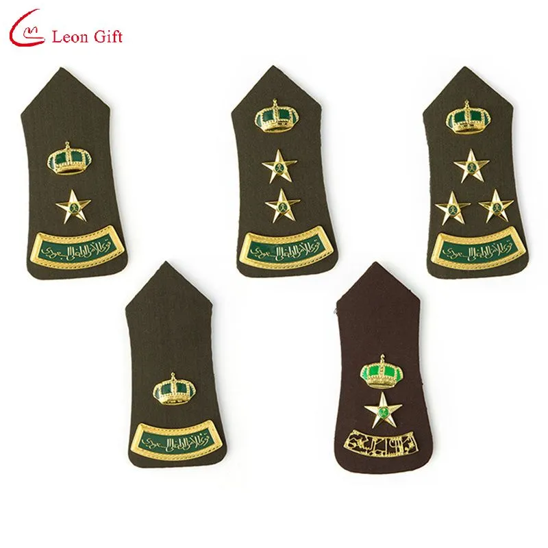 Factory Custom Design Hard Arrow Saudi Arabia Series Office Military Ranks for Officers Shoulder Rank