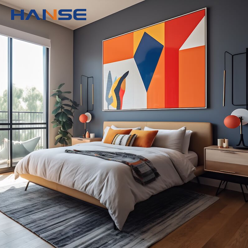 Hanse Customized Hotel Bedroom Set Simple Design Holiday Village Bedroom Furniture Set Contract Furniture