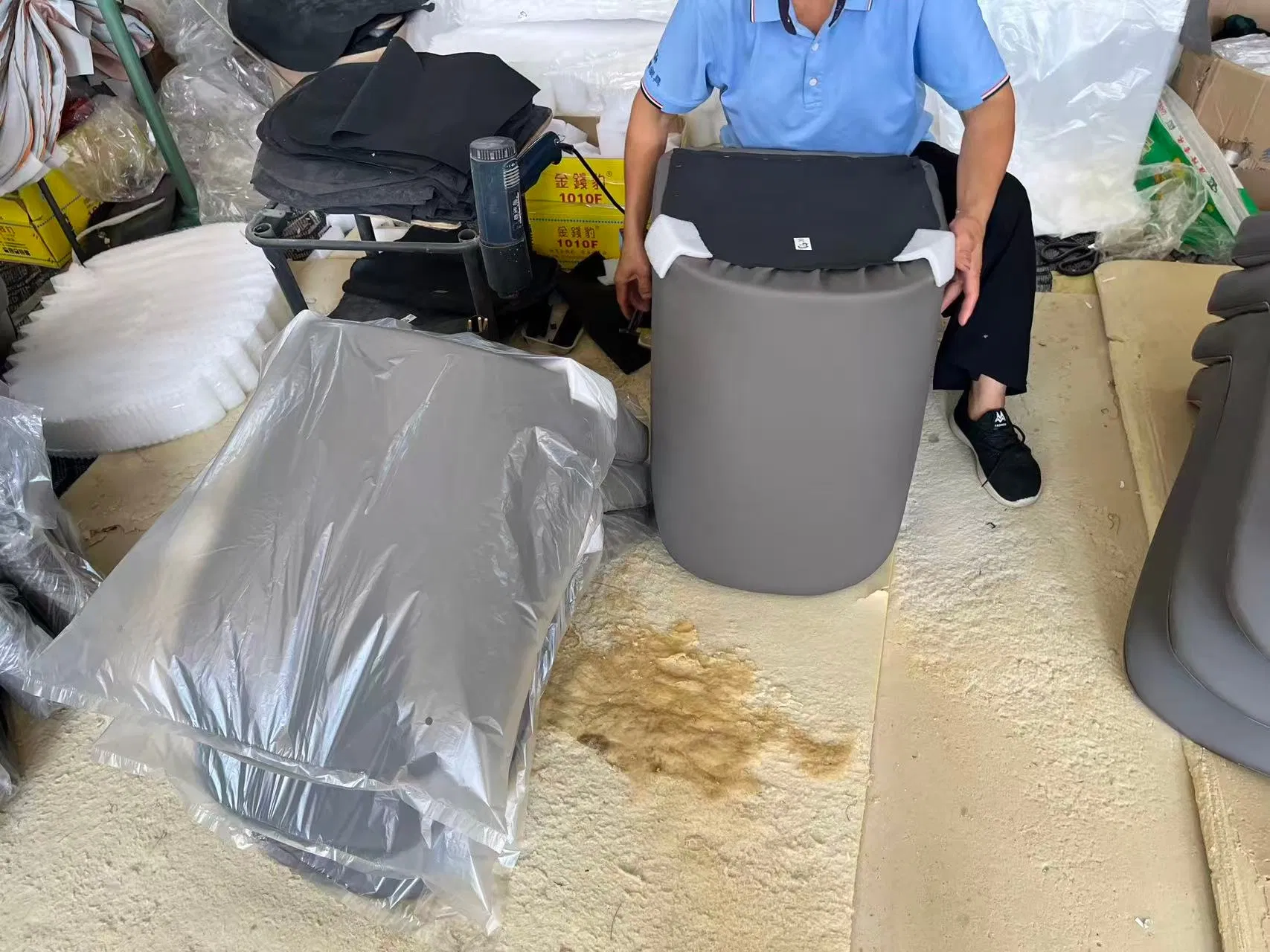 Grey Leather Texture