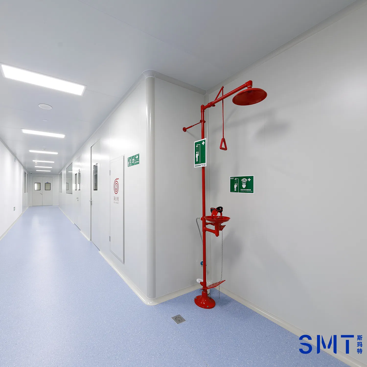 SMT Laboratory Emergency Shower System with Eye Wash Station