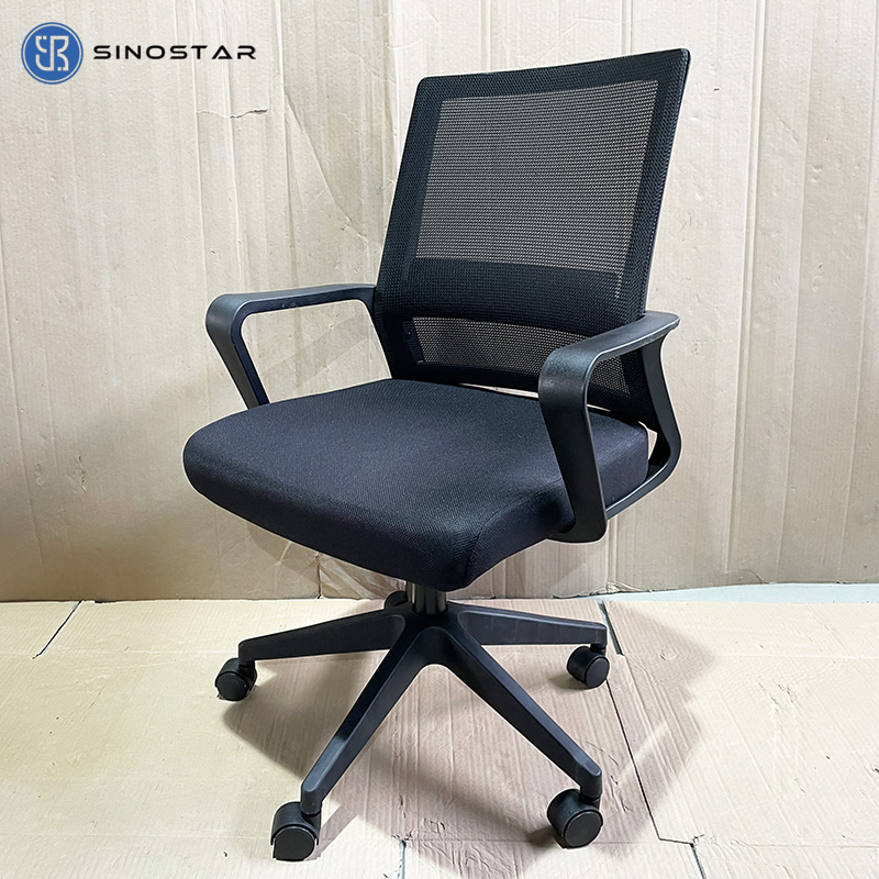 Ergonomic Office Seating Solution with Ventilated Design and Adjustable Components