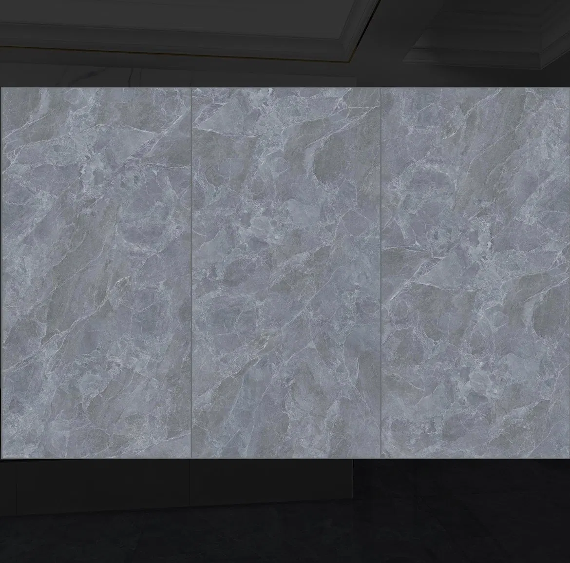 Made in China Negative Ion Modern Fashion Big Board 750*1500 Floor Tile, Latte Gray, Light Luxury Senior Style, Suitable for Bedroom Living Room, Bathroom