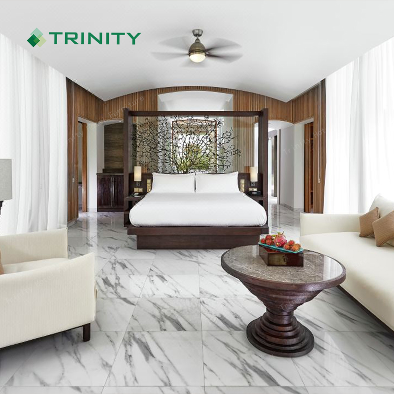 High End Contract Outdoor Indoor Hotel Room Beach Resort Style Wooden Living Furniture for Hospitality Bedroom Five Star