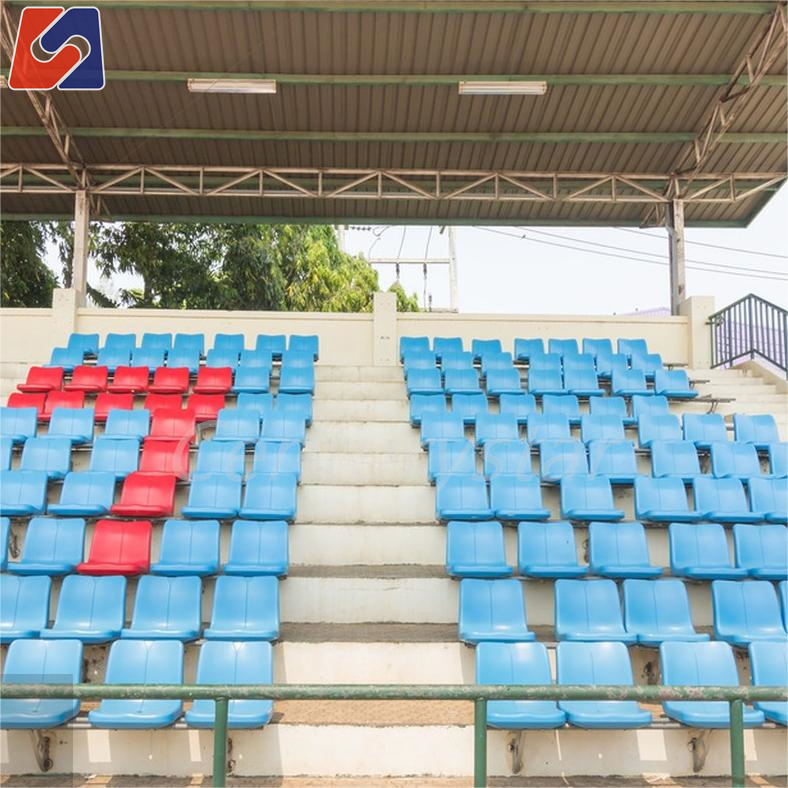 UV Stable Factory Price Ergonomic Design Non-Toxic PP Eco-Friendly Anti-UV Stadium Grandstand Seating Fixed Seating