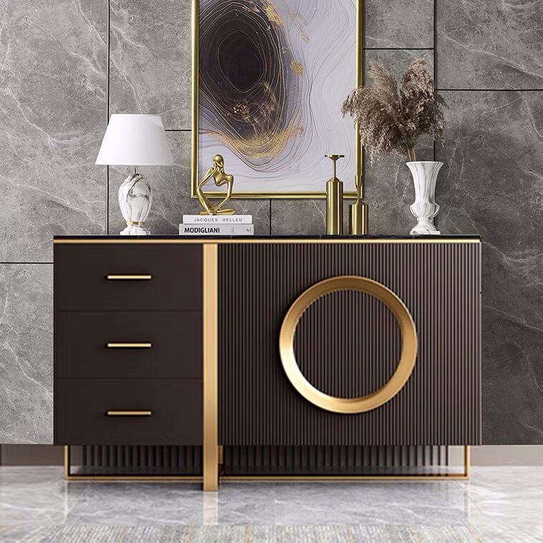 Senior Green Practical Home Furniture Durable Storage Sideboard Living Room Cabinet