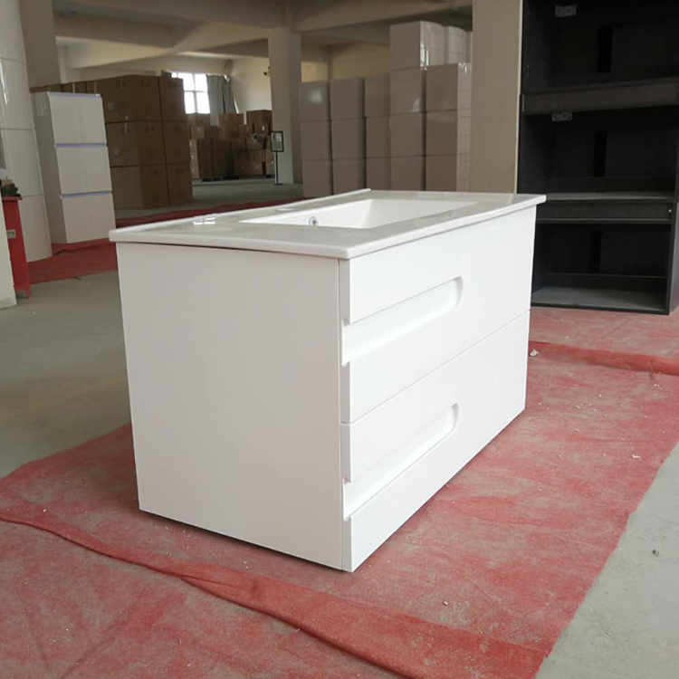 Luxury Style Modern Large Size Wall Mounted Floating Cabinet Basin Bathroom Vanity