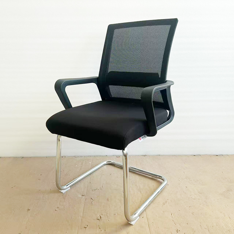 Contemporary Conference Seating Featuring Ergonomic Mesh Back and Metal Legs