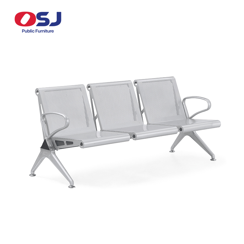Metal Fire-Retardant Bench for Airport Terminal Train Station Public Waiting Seating Chair