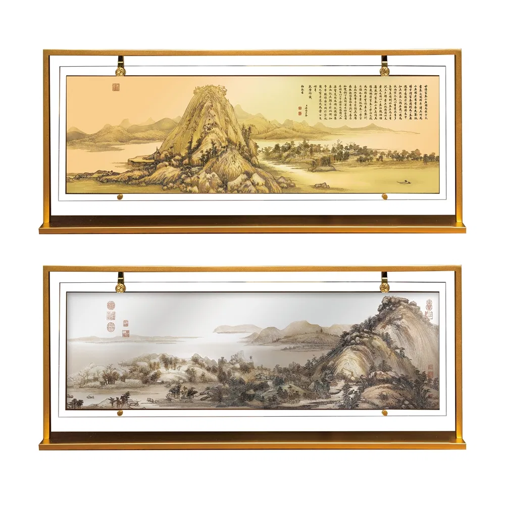 Intricate Detailing 490X245 Size Metal Au Material Photo Crafts Ornament