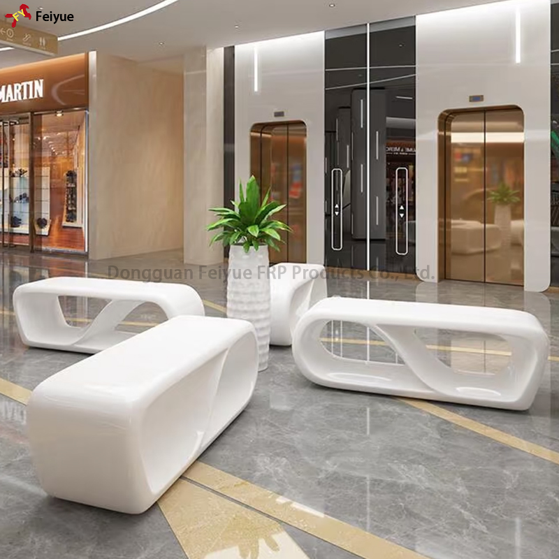 Shopping Malls Fiberglass Leisure Seating Creative Stools Airport Public Waiting Rest Chairs