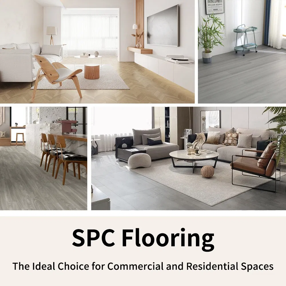 Senior Living Anti-Slip Spc Flooring for Nursing Homes