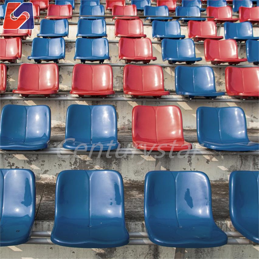 UV Stable Factory Price Ergonomic Design Non-Toxic PP Eco-Friendly Anti-UV Stadium Grandstand Seating Fixed Seating