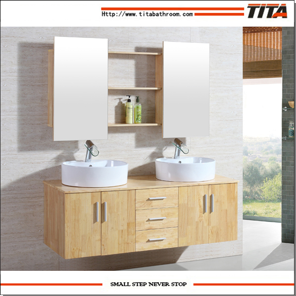 Chinese Commercial Bathroom Vanities with Double Sink T9011