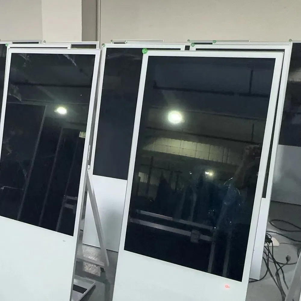 Indoor Retail Store LCD Poster Portable Kiosk Totem Advertising Equipment Display Player 32 43 49 55'' Shopping Mall OEM Vertical Floor Stand Ad Digital Signage