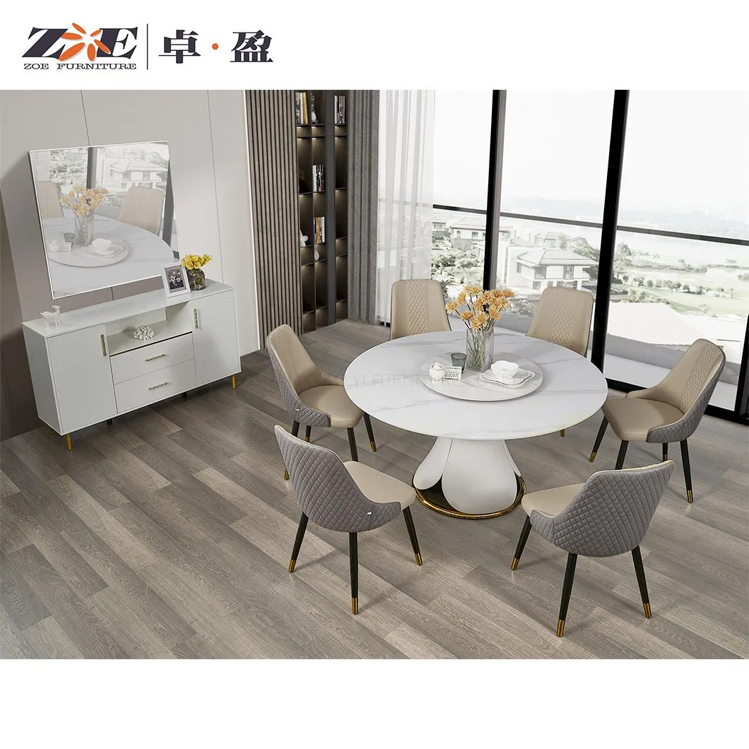 Wholesale Home Furniture Dining Room Stone Top Dining Table Set