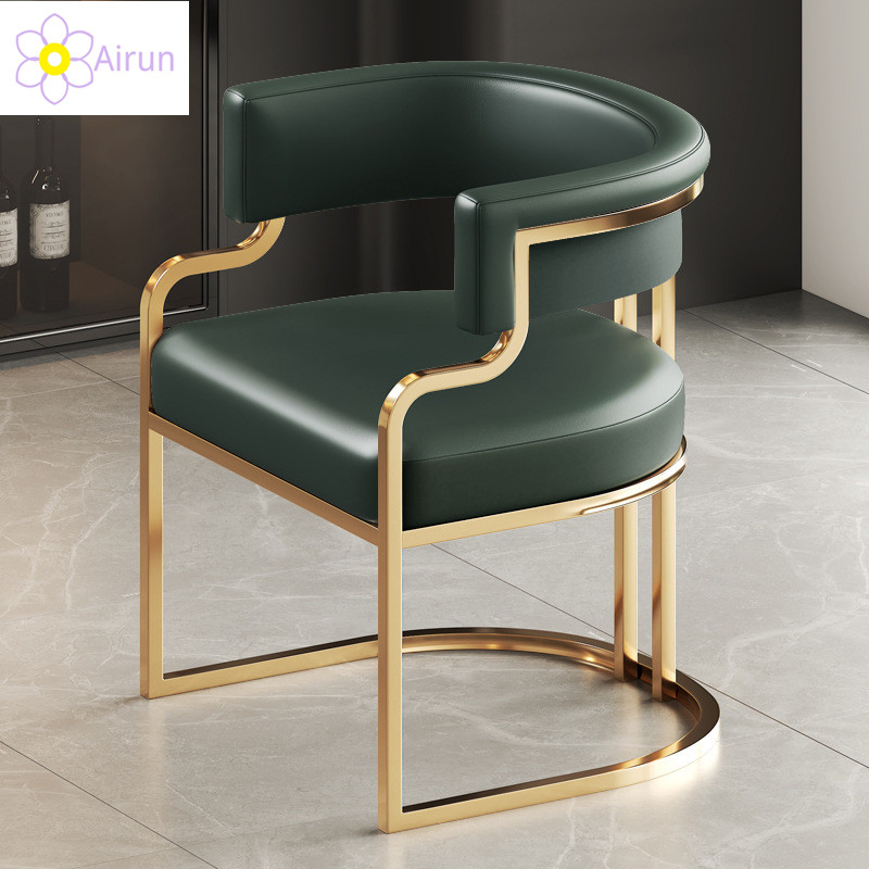 Modern Luxury Dining Chair Living Room Restaurant Hotel Cafe Senior Sofa Chair Dressing Stool