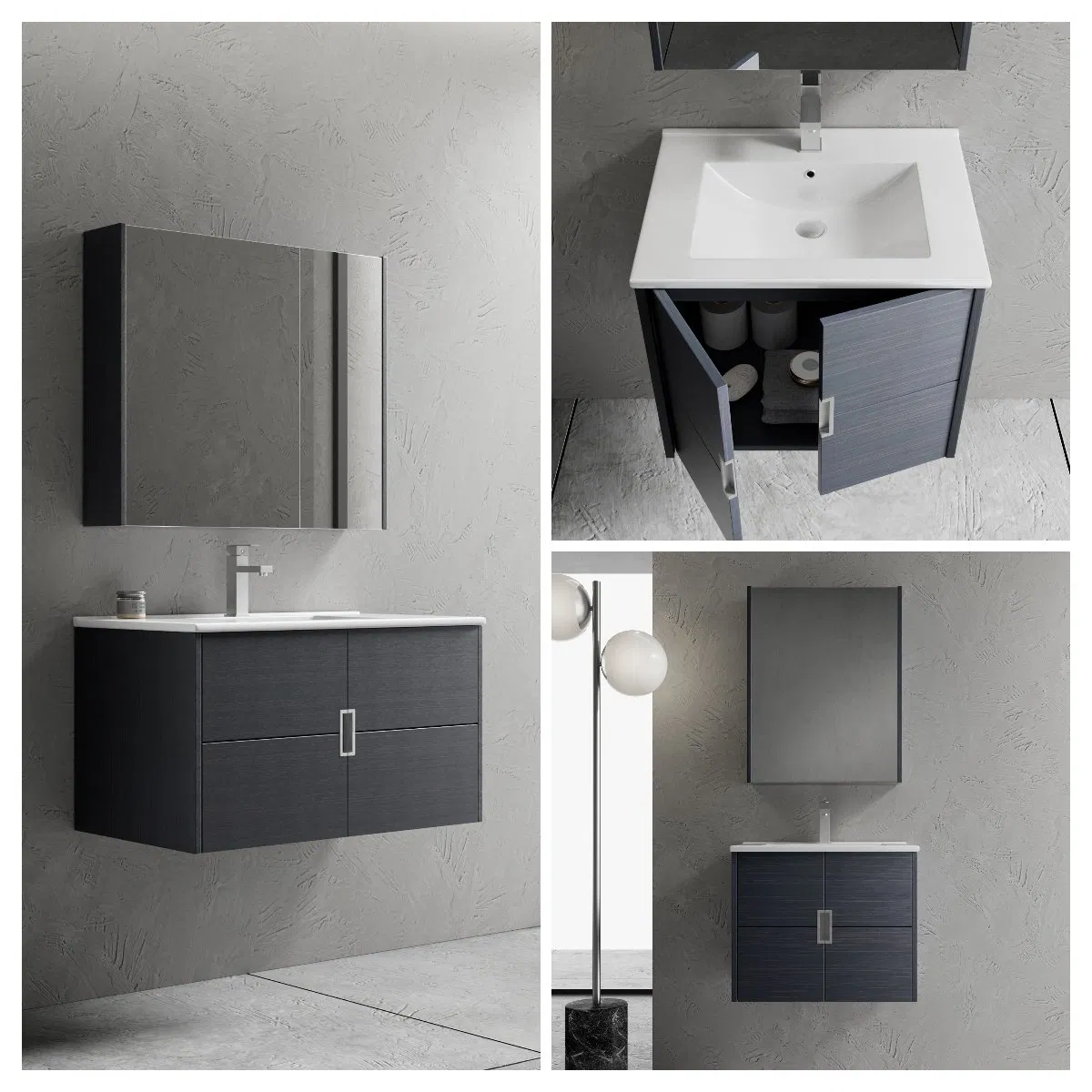 High Good Quality Wash Basin Accessories Hotel Cabinets Bath Furniture Bathroom Vanity