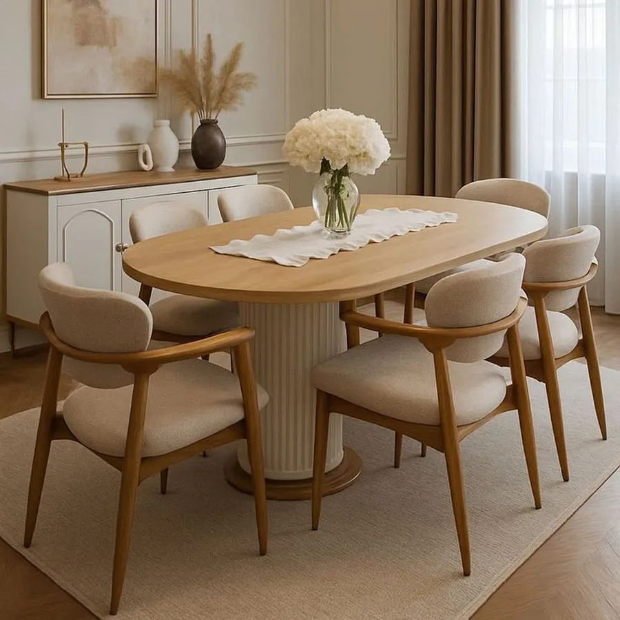 Modern Wooden Dining Table Design