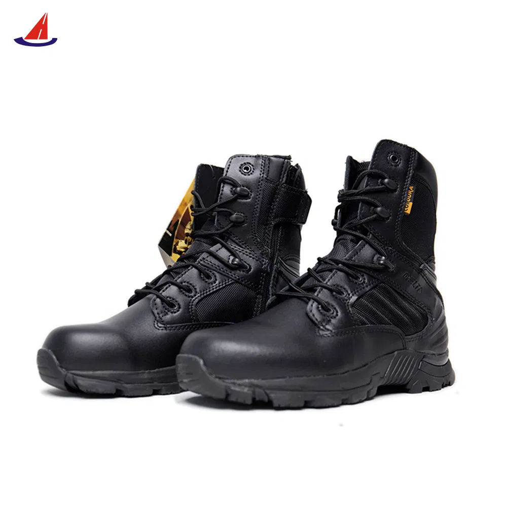 Tactical Boots Combat Boots Outdoor Shoes with PU Injection Molded Sole Work Uniform