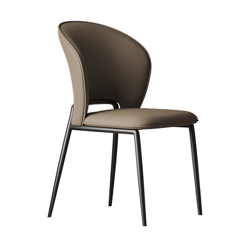 Modern Minimalist Nordic Senior Designer Study Bedroom Living Room Restaurant Leather Light Luxury Dining Chair