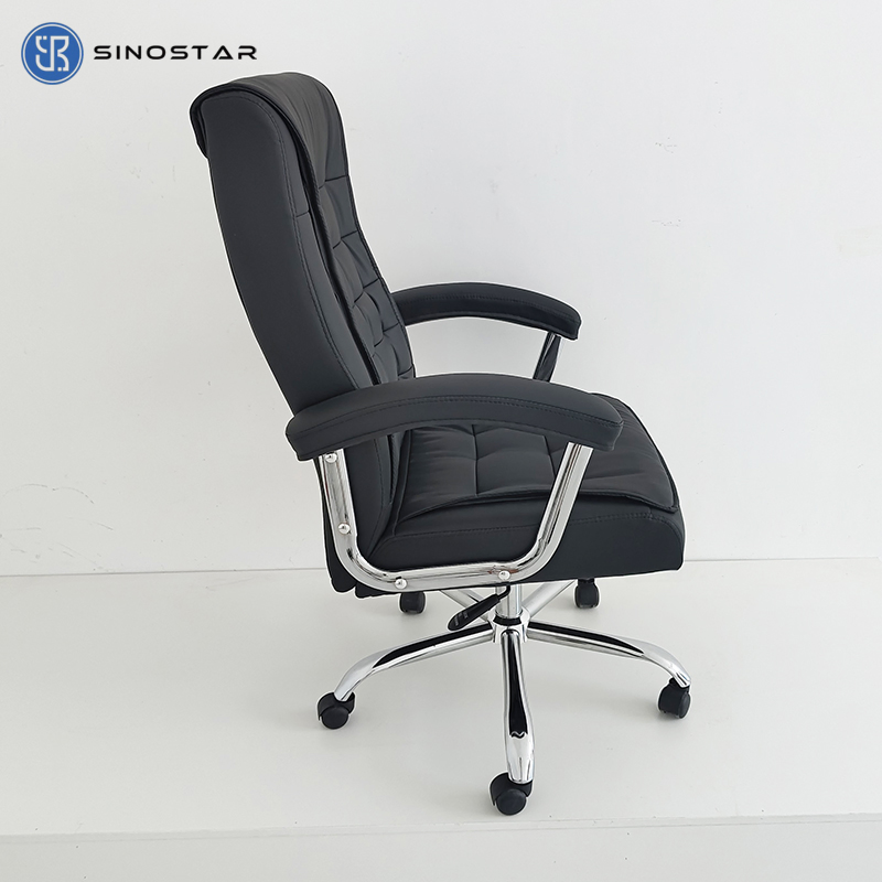 Professional Office Seating Solution Featuring Ventilated Leather and Ergonomic Support