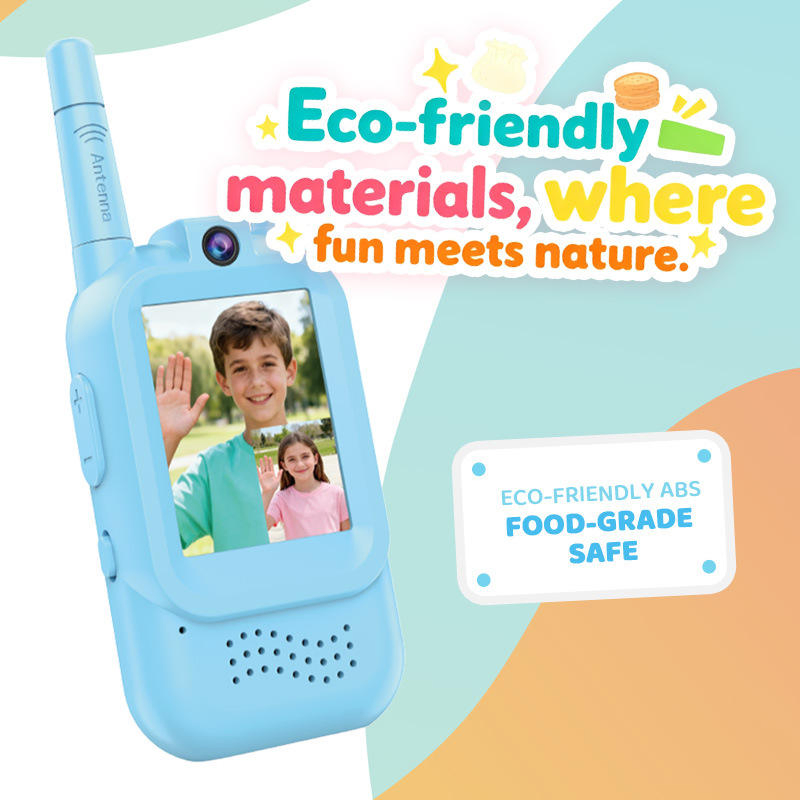 AiJH Children Video Walkie Talkies for Kids Outdoor Toys 2 Pack Long Range Handheld Wholesale Plastic Toys Walkie Talky Educational Toys