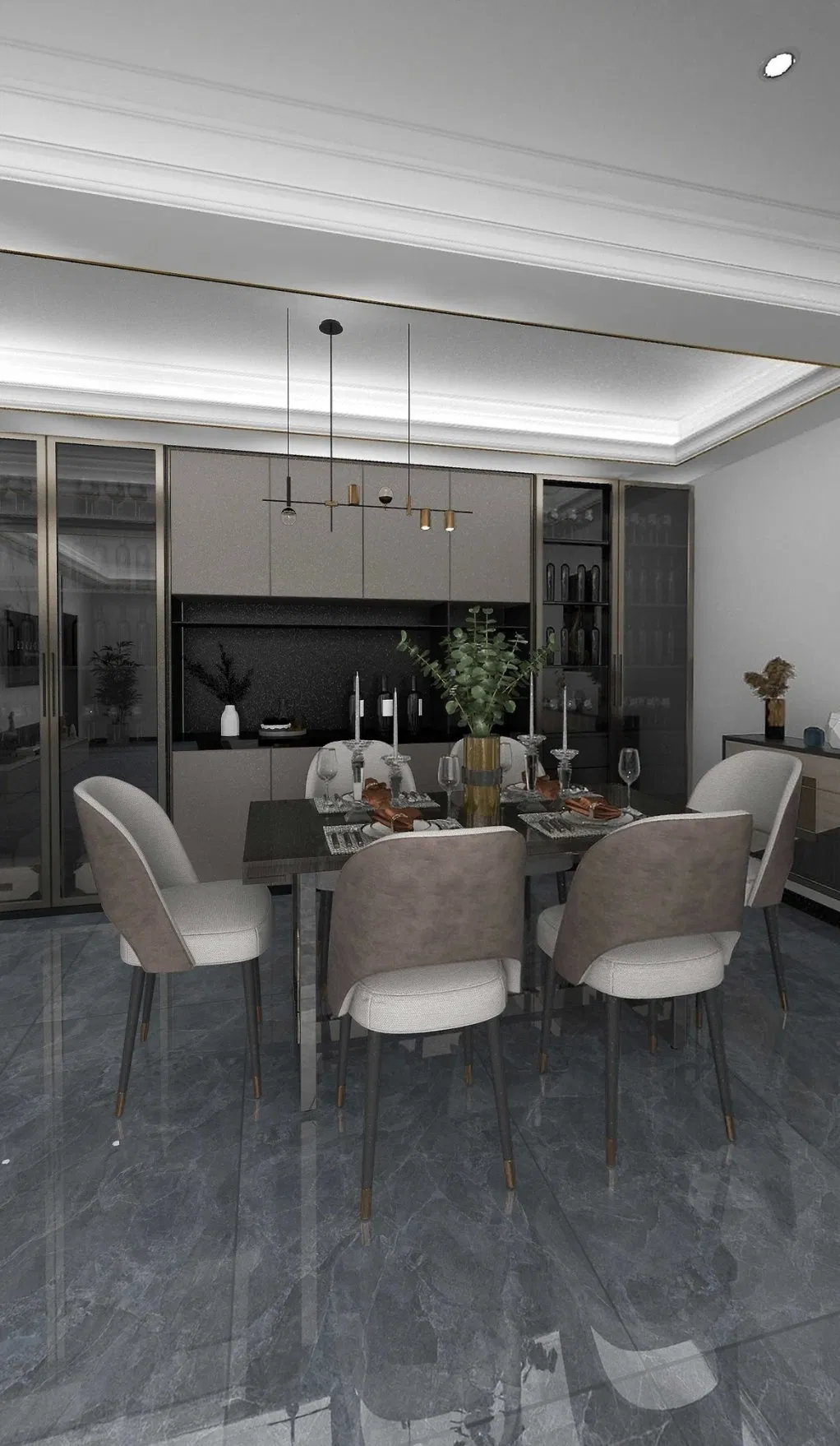 Made in China Negative Ion Modern Fashion Big Board 750*1500 Floor Tile, Latte Gray, Light Luxury Senior Style, Suitable for Bedroom Living Room, Bathroom