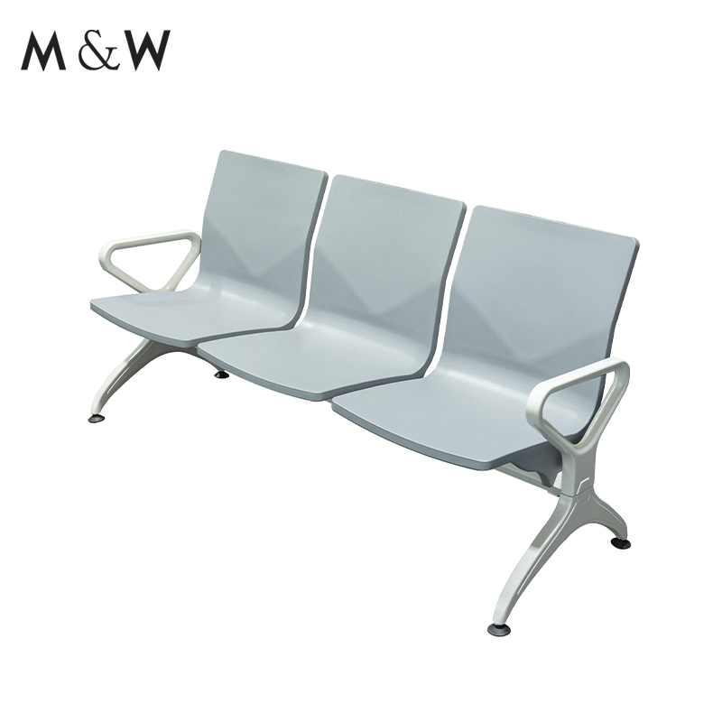 M&W Modern Style PU Airport Waiting Bench Chair Public Seating