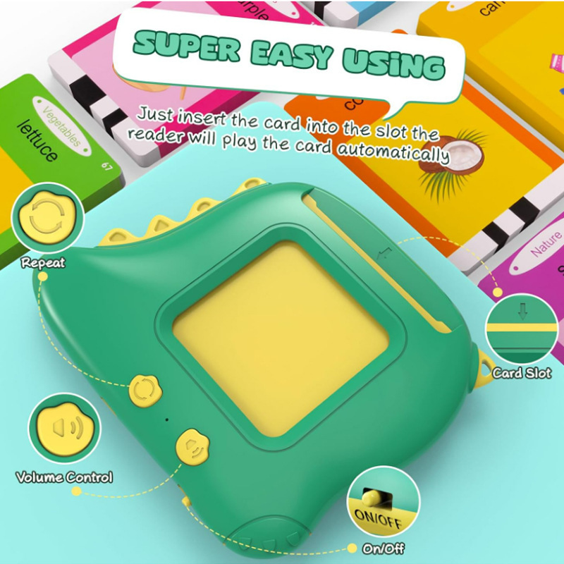 Factory Direct Small Dinosaur Children's Toys Educational Enlightenment Plug-in Learning Machine Toys