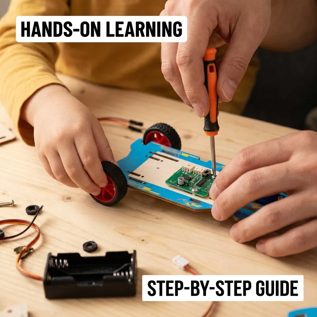 Eco-Friendly Wooden RC Vehicle Build Your Own Educational Craft Set