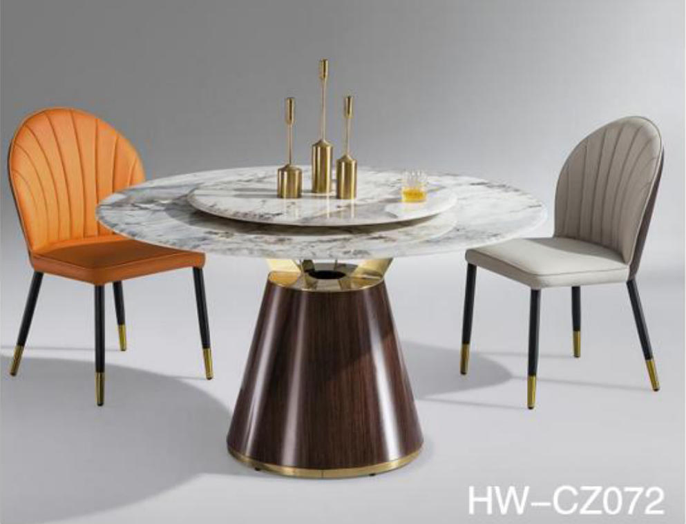 Premium Marble Dining Room Furniture with 8 Chair Set