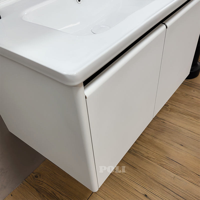 Modern Waterproof Stainless Steel Bathroom Vanity with LED