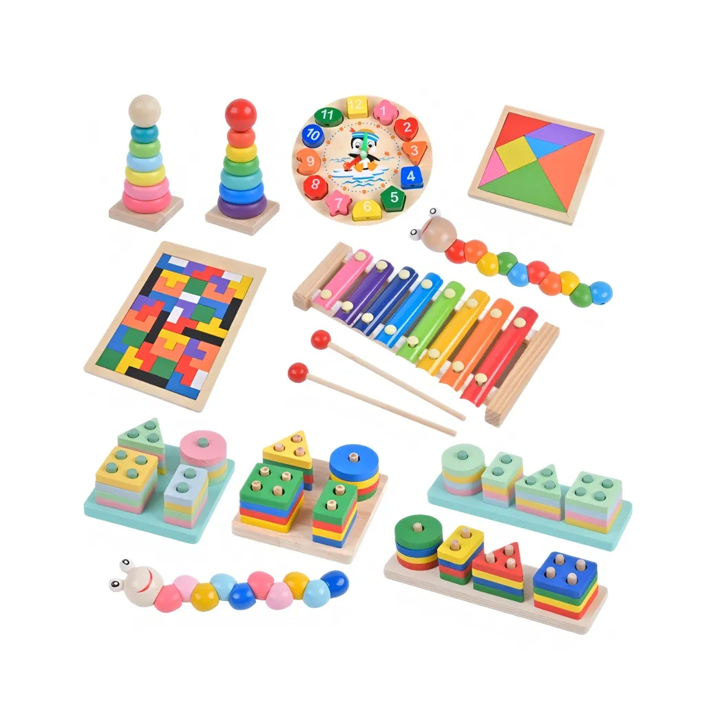 Wholesale Educational Plaything Girls Children Kids Cheap Infant Baby Popular Sensory Juguetes Montessori Material DIY Wooden Toys for Children