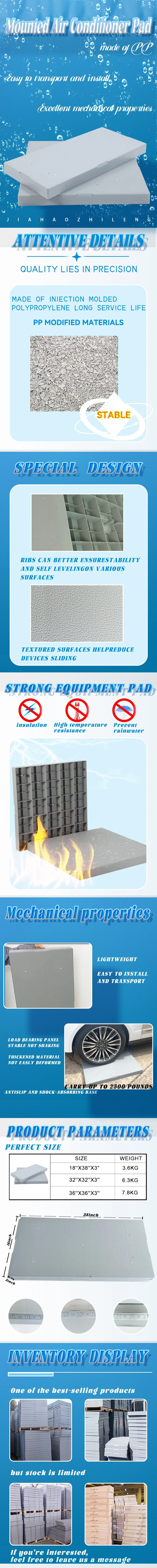 Condenser Pad Details