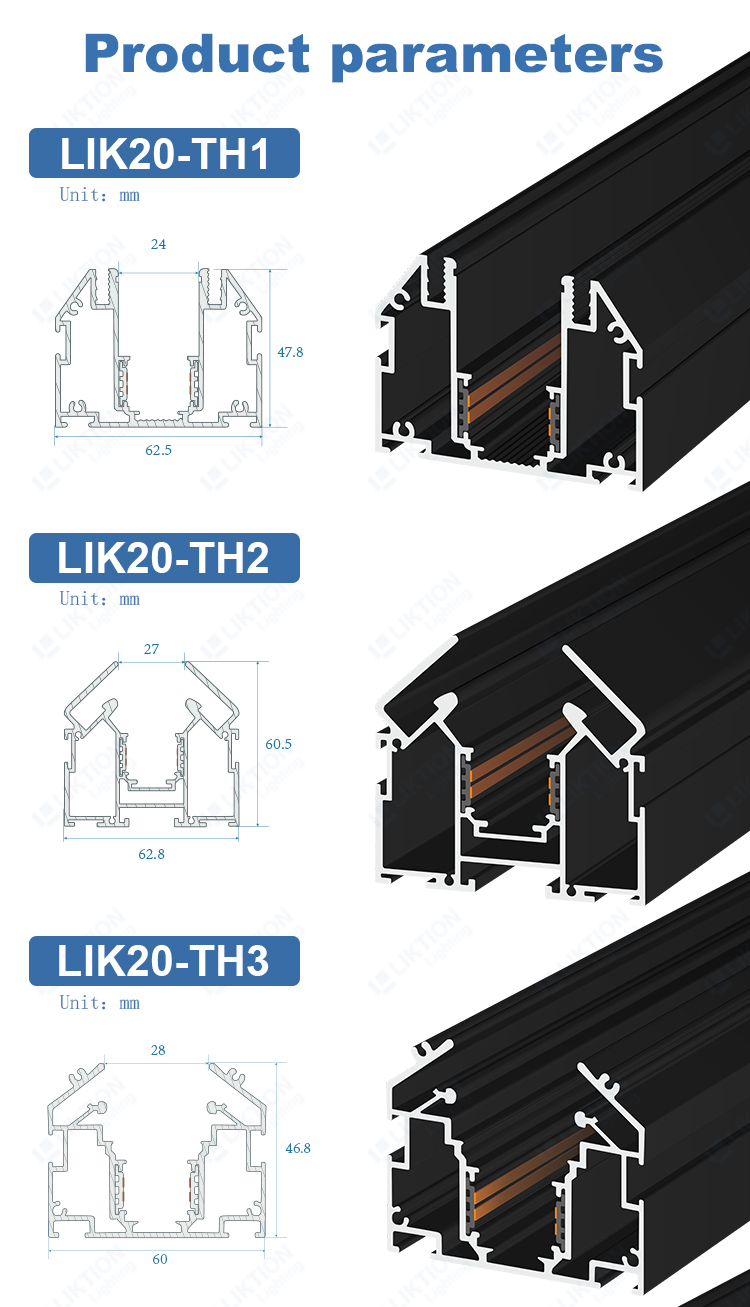 Modern Design LED Magnetic Track Light - Spec 2