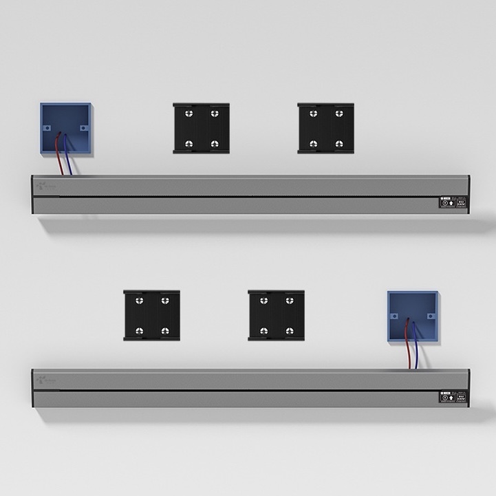 Power Track Socket Recessed System Video Port Ac Usb Charging Outlets 50cm 75cm 100cm Options Office Kitchen Bedroom
