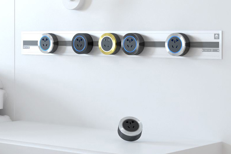Embedded Socket Flexible Power Outlet System Power Extension Track
