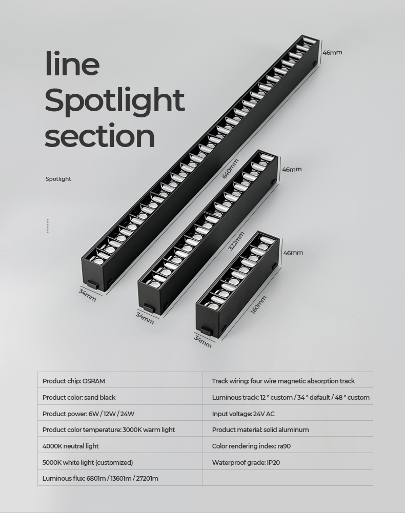 LED Track Magnetic Light Strip