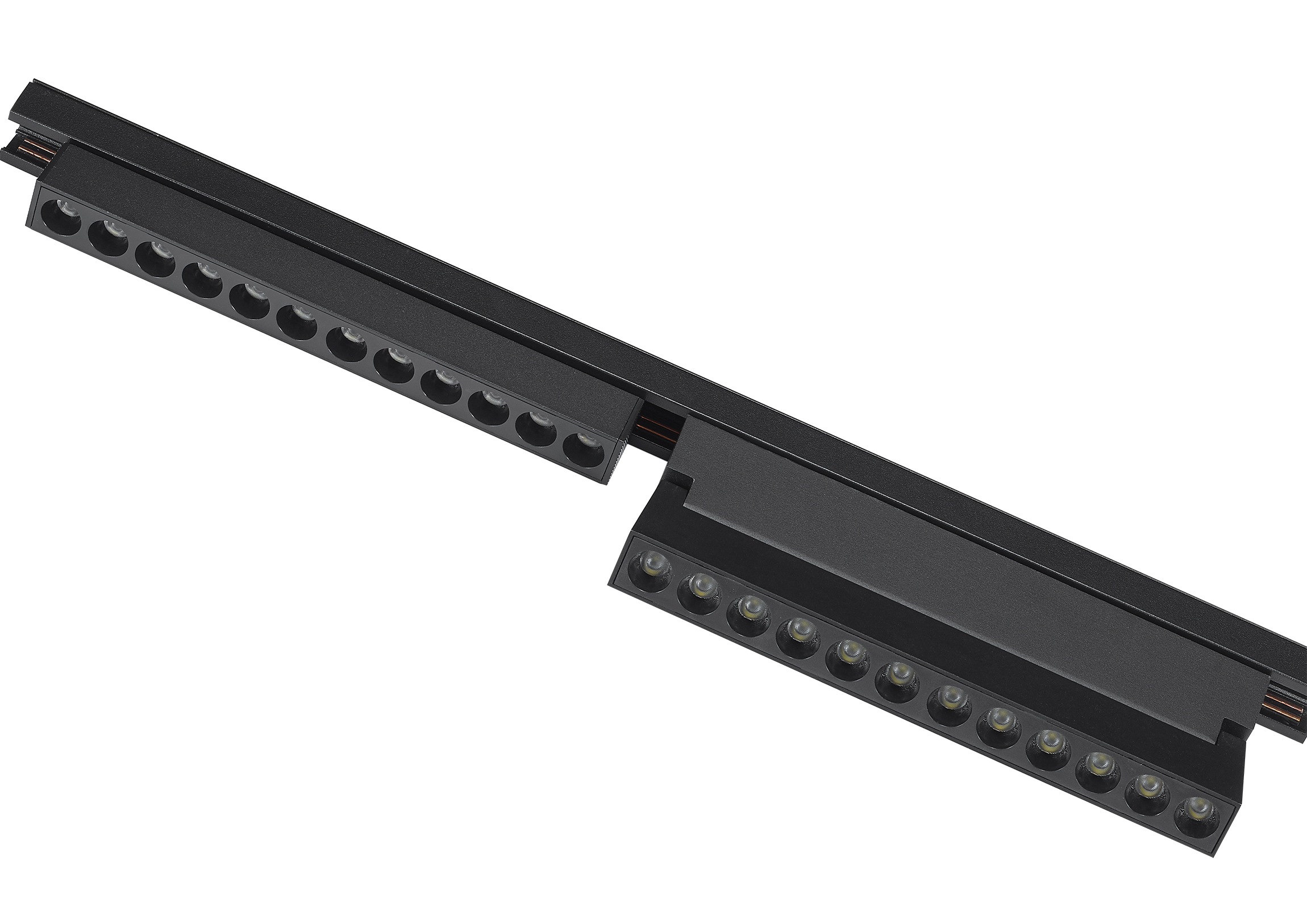 High Quality ETL CE SAA Aluminum COB Magnetic Track Light White Dali Dim 6W 12W 18W LED Folding Grille Lamp DC48V Smart System