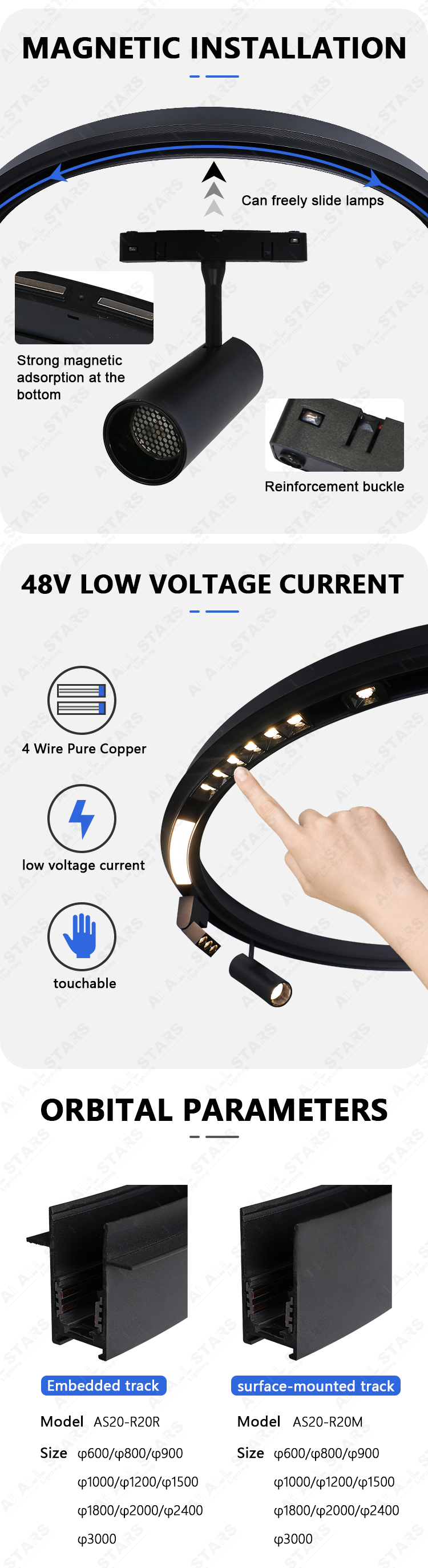 Track Light Parameters