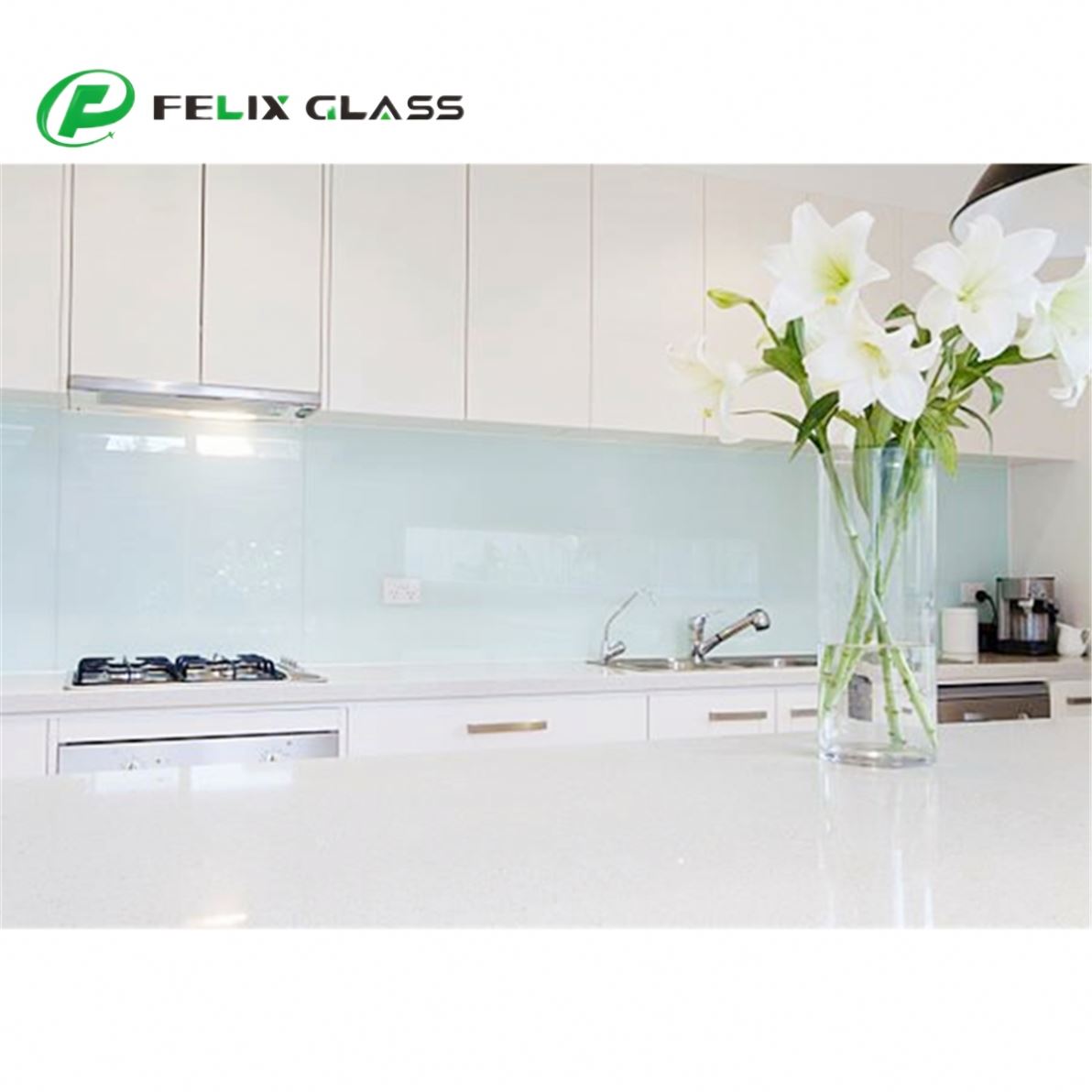 Splash Back Tempered Low-E Glass 3mm-6mm Waterproof IP65/IP67 Kitchen Backsplash for Industrial Display Screen Instrument Use