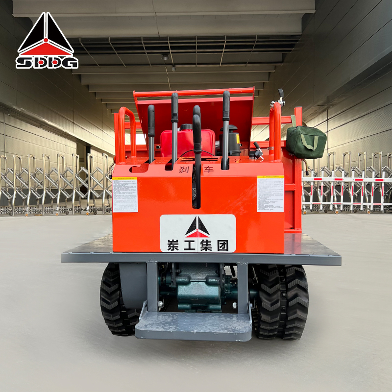 Donggong High Quality Heavy Duty Tracked Transport Vehicle 1.5 Tons Tracked Carriers Steel Wire Rubber Track