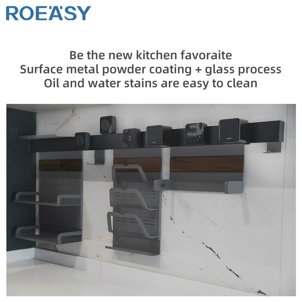 ROEASY Desktop Track Power Movable Socket Office Tabletop Smart Hidden Rail Track Outlet Multi Track Electrical Power Socket
