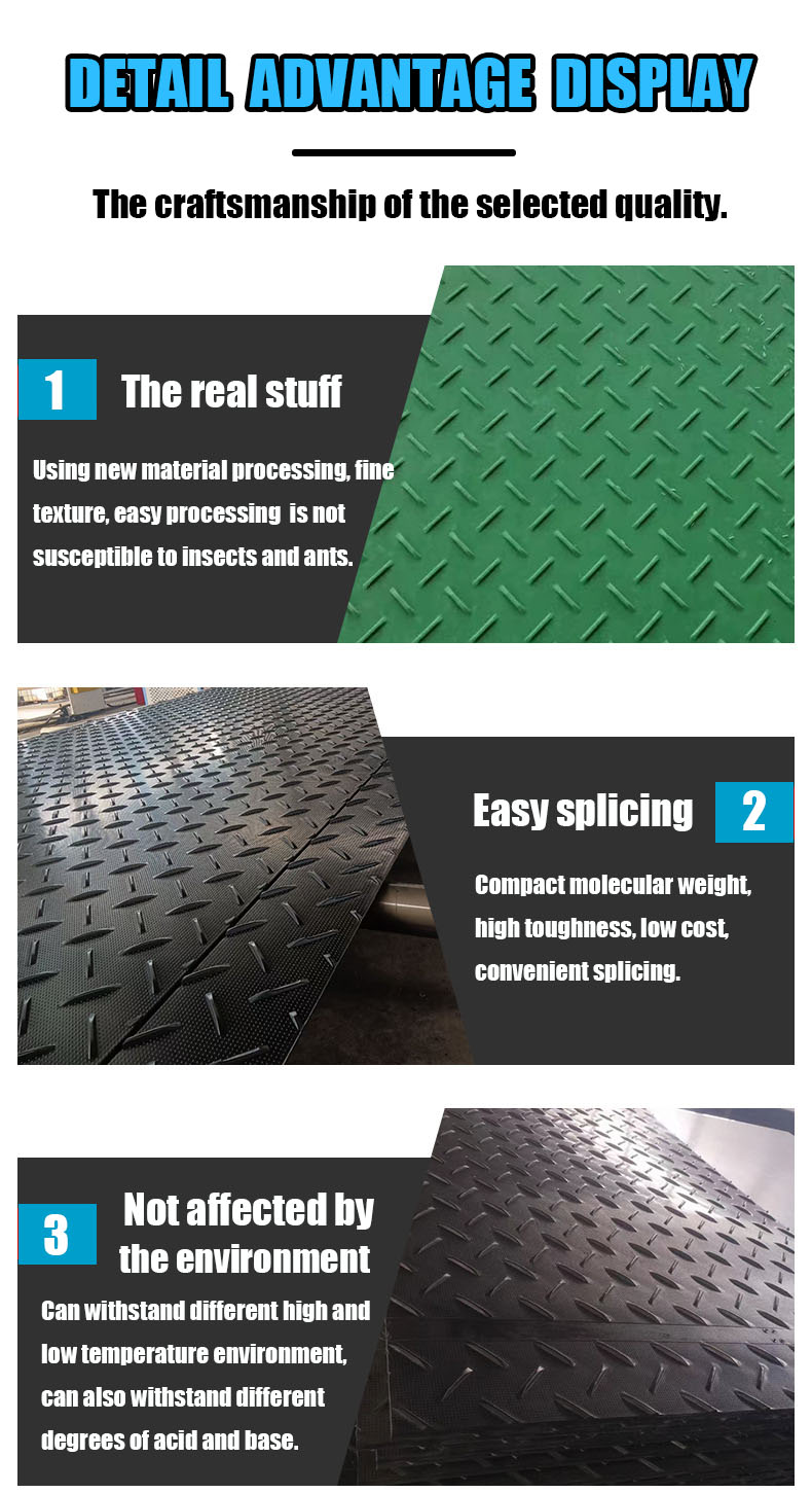 Ground protection mat application
